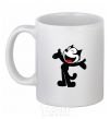 Ceramic mug FELIX THE CAT Happy White фото