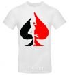 Men's T-Shirt POKER GIRL White фото