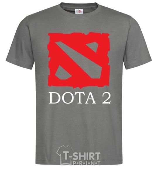 Мужская футболка DOTA 2 логотип Графит фото