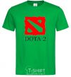 Мужская футболка DOTA 2 логотип Зеленый фото