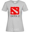 Women's T-shirt DOTA 2 logo grey фото