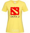 Women's T-shirt DOTA 2 logo cornsilk фото
