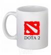Ceramic mug DOTA 2 logo White фото