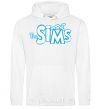 Men`s hoodie THE SIMS White фото