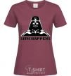 Women's T-shirt SITH HAPPENS burgundy фото