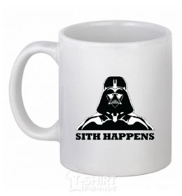 Ceramic mug SITH HAPPENS White фото
