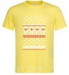 Men's T-Shirt SNOWMEN cornsilk фото