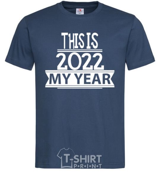 Мужская футболка THIS IS MY 2020 YEAR Темно-синий фото