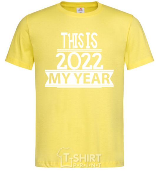 Men's T-Shirt THIS IS MY 2020 YEAR cornsilk фото