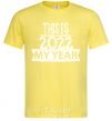 Men's T-Shirt THIS IS MY 2020 YEAR cornsilk фото