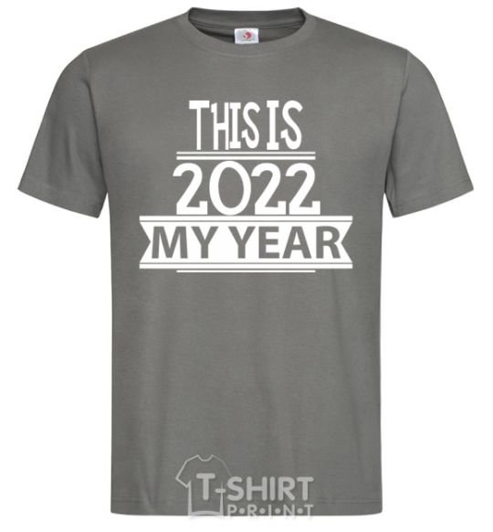 Men's T-Shirt THIS IS MY 2020 YEAR dark-grey фото