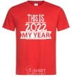 Мужская футболка THIS IS MY 2020 YEAR Красный фото