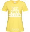 Женская футболка THIS IS MY 2020 YEAR Лимонный фото