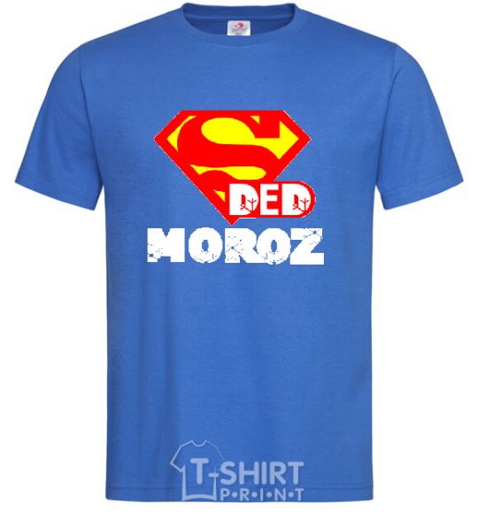 Мужская футболка СУПЕР DED MOROZ Ярко-синий фото
