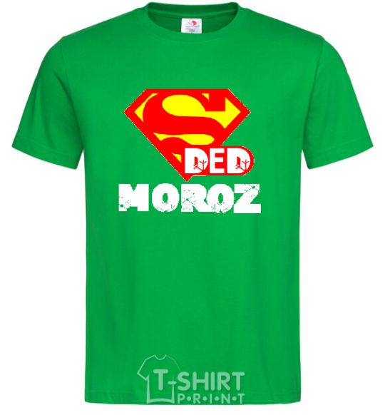 Мужская футболка СУПЕР DED MOROZ Зеленый фото