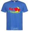 Men's T-Shirt HAPPY NEW YEAR! RED royal-blue фото
