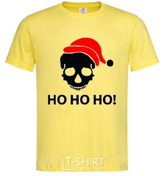 Мужская футболка HO HO HO! Лимонный фото