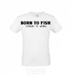 Men's T-Shirt Born to fish (forced to work) White фото