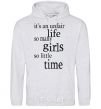 Men`s hoodie IT'S UNFAIR LIFE: SO MANY GIRLS SO LITTLE TIME sport-grey фото
