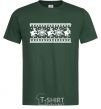 Men's T-Shirt DEER EMBROIDERY bottle-green фото