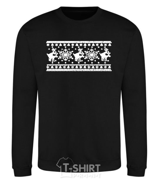 Sweatshirt DEER EMBROIDERY black фото