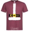 Men's T-Shirt SANTA'S COSTUME burgundy фото
