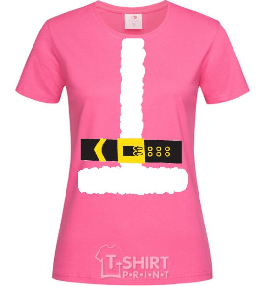 Женская футболка КОСТЮМ САНТЫ Ярко-розовый фото