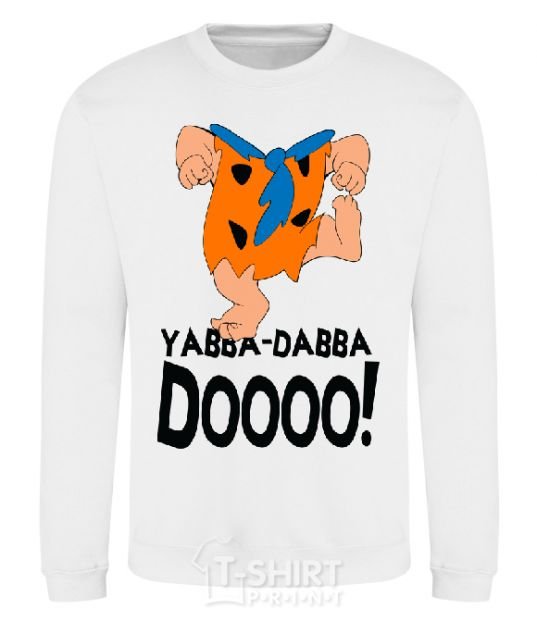 Sweatshirt YABBA-DABBA-DOOO! White фото