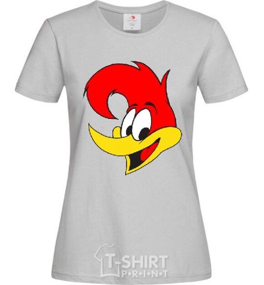 Women's T-shirt WOODY WOODPECKER grey фото