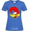 Women's T-shirt WOODY WOODPECKER royal-blue фото