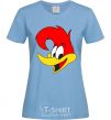 Women's T-shirt WOODY WOODPECKER sky-blue фото