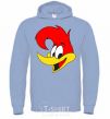 Мужская толстовка (худи) WOODY WOODPECKER Голубой фото