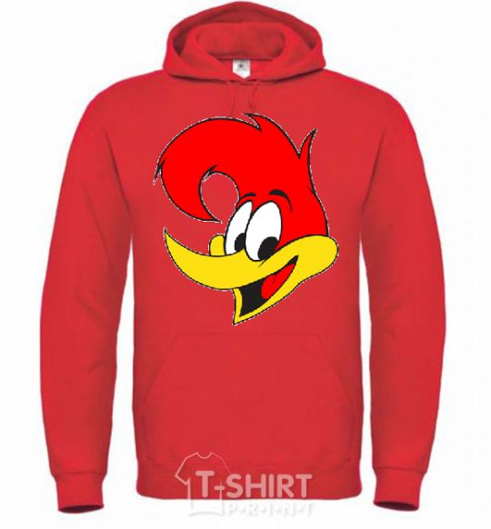 Мужская толстовка (худи) WOODY WOODPECKER Ярко-красный фото