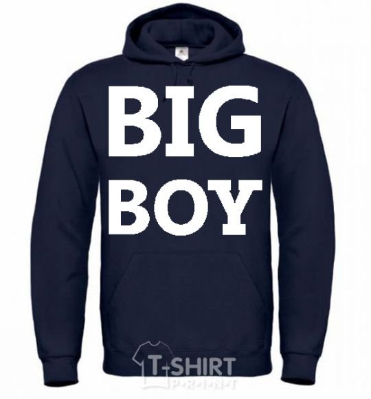 Men`s hoodie BIG BOY navy-blue фото