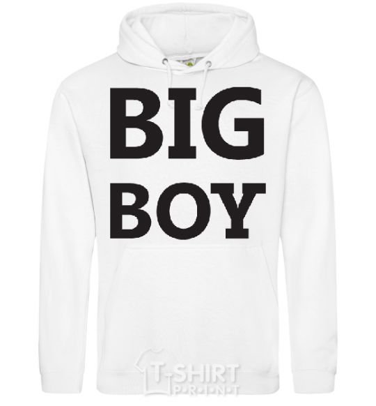 Men`s hoodie BIG BOY White фото