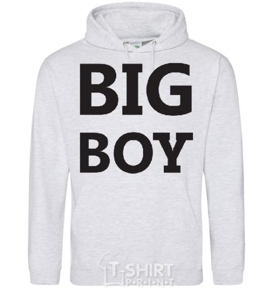 Men`s hoodie BIG BOY sport-grey фото