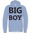 Men`s hoodie BIG BOY sky-blue фото