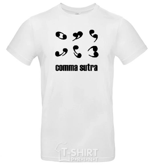 Men's T-Shirt COMMA SUTRA White фото