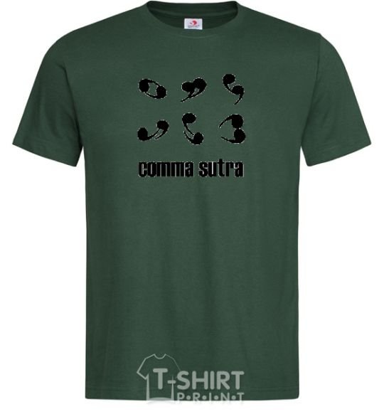 Men's T-Shirt COMMA SUTRA bottle-green фото