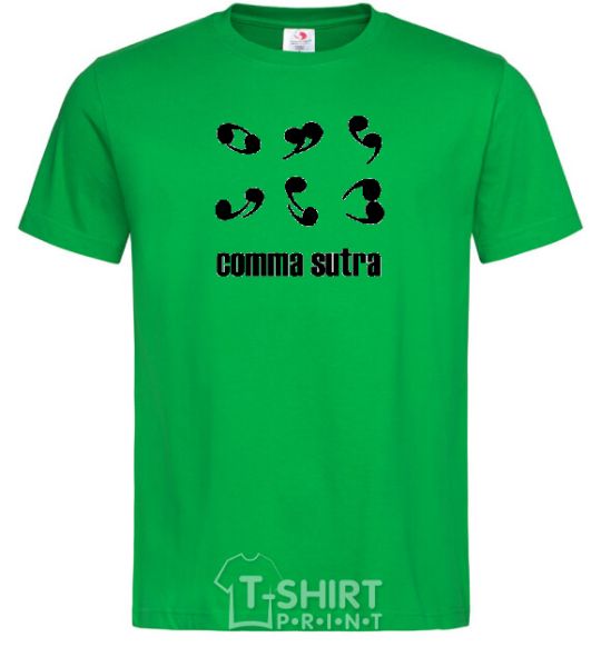Men's T-Shirt COMMA SUTRA kelly-green фото