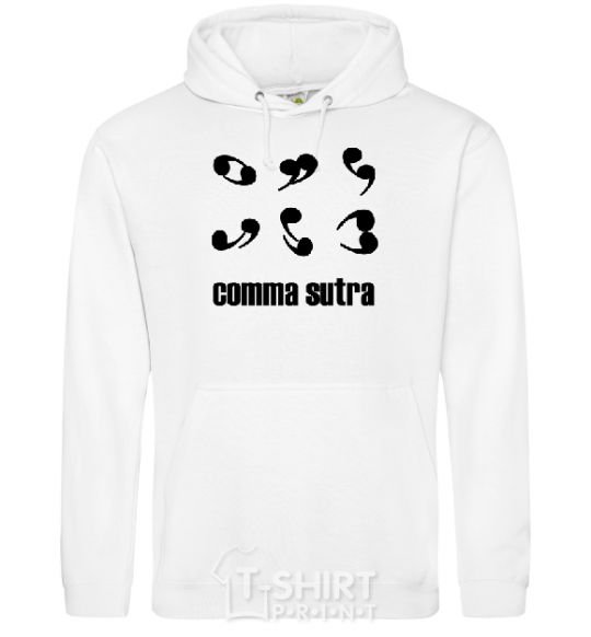 Men`s hoodie COMMA SUTRA White фото