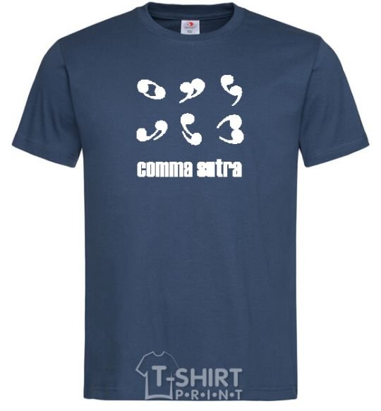 Men's T-Shirt COMMA SUTRA navy-blue фото