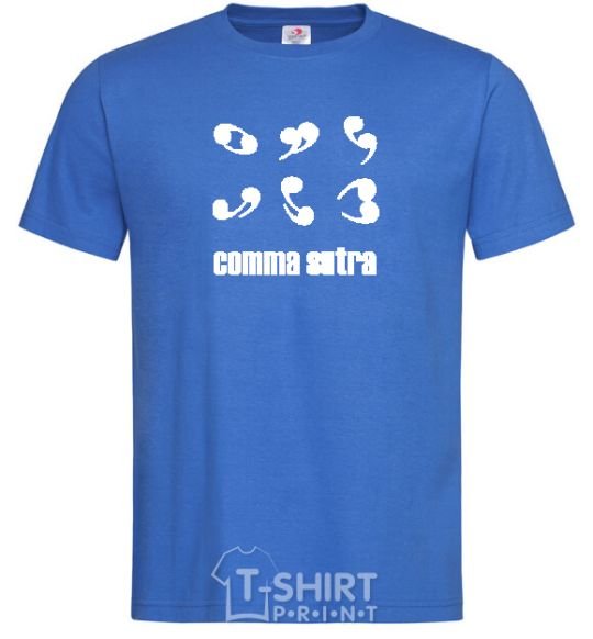 Men's T-Shirt COMMA SUTRA royal-blue фото