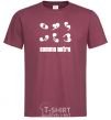 Men's T-Shirt COMMA SUTRA burgundy фото