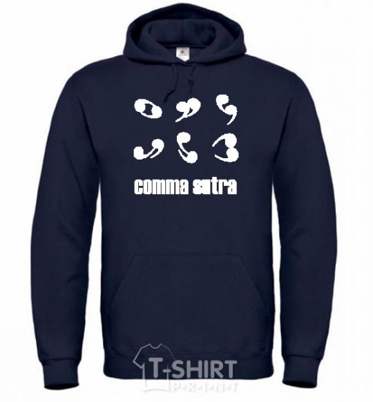 Men`s hoodie COMMA SUTRA navy-blue фото