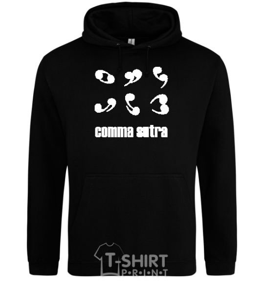 Men`s hoodie COMMA SUTRA black фото