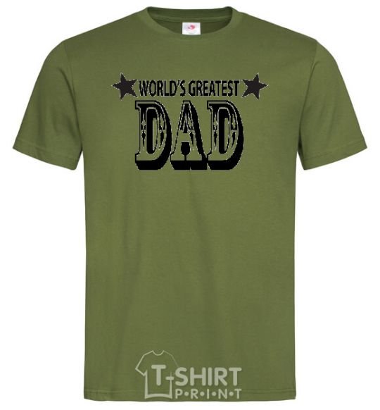 Men's T-Shirt WORLD'S GREATEST DAD millennial-khaki фото