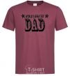 Men's T-Shirt WORLD'S GREATEST DAD burgundy фото