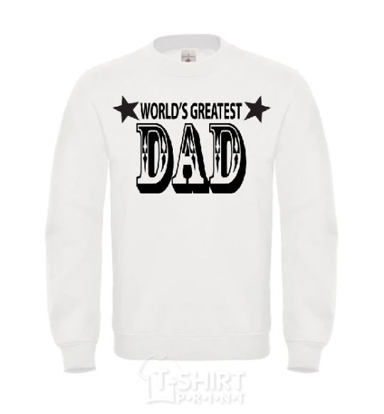 Sweatshirt WORLD'S GREATEST DAD White фото