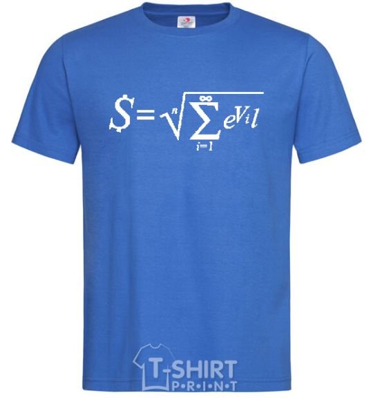 Мужская футболка Формула EVIL Ярко-синий фото